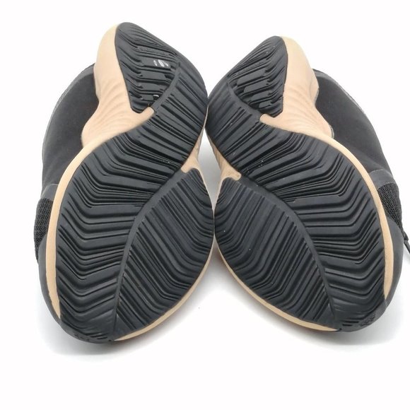 Adidas Womens Sneaker Black Tan Mesh Lace Up Walking Shoe Round Toe Low Top 4 - Picture 4 of 9